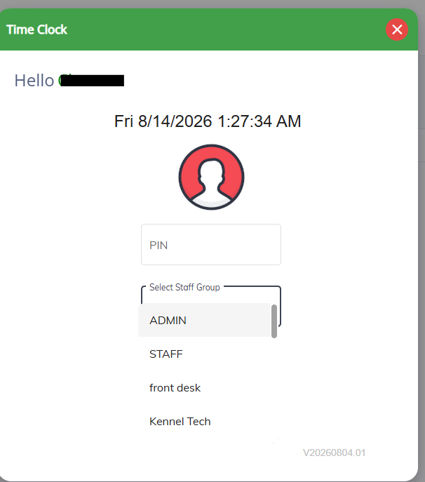 Group Type-Based Clock-In — Time Clock & Timesheet