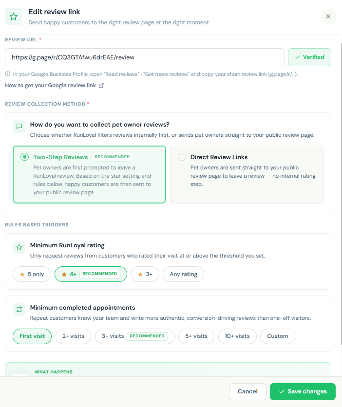 Reputation Management — Enhanced Review Collection Controls