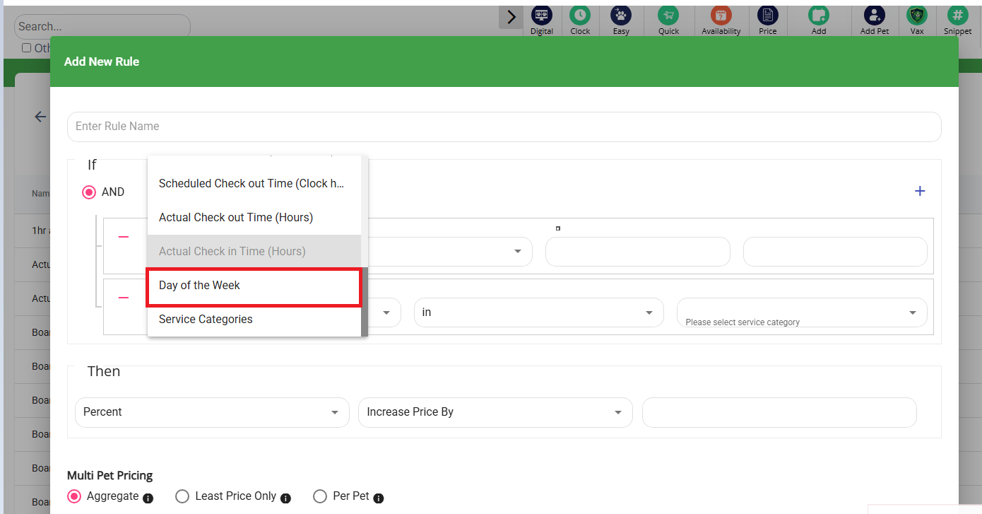 Day of the Week condition in pricing rules